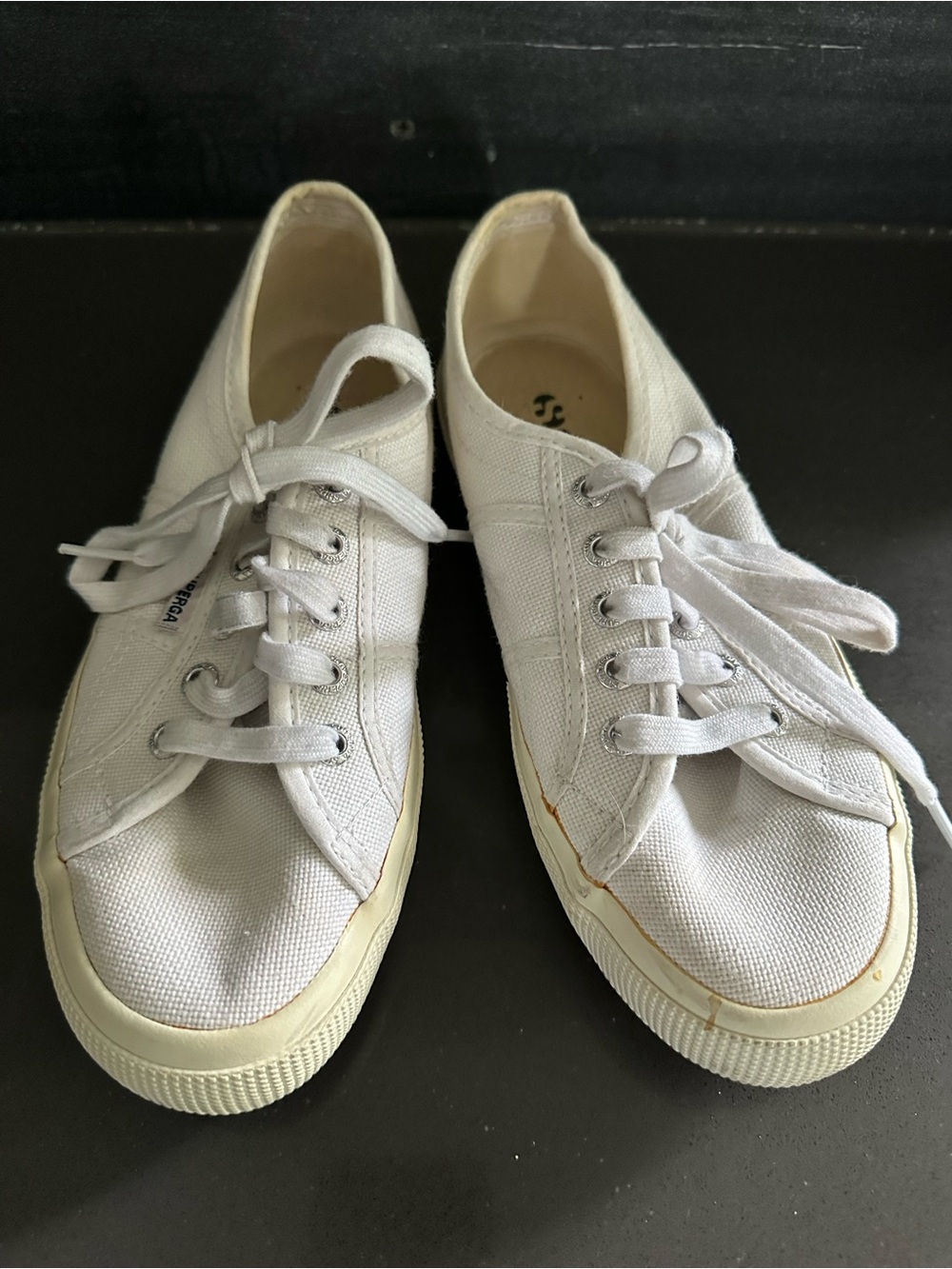 Superga 2750 Cotu Classic white canvas sneaker W7 EU 37.5